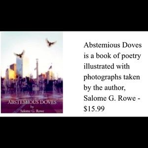 Abstemious Doves - a collector’s item with colorful nature photographs & poetry.